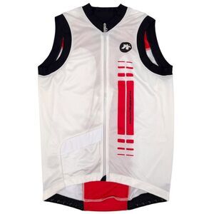 NWT Assos Men's nS.superLeggera Sleeveless Cycling Jersey Red Swiss Medium